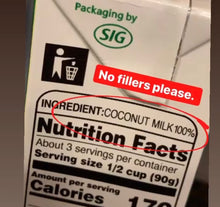 Load image into Gallery viewer, Side Serving 100% pure Thailand Coconut Milk
